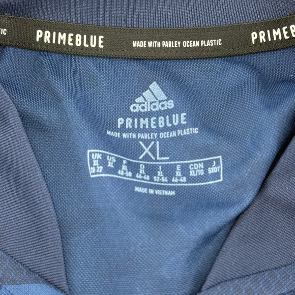 Adidas Primeblue‎ Condivo21 Womens XL Football Soccer Jersey Team Navy Blue NEW - Picture 4 of 10
